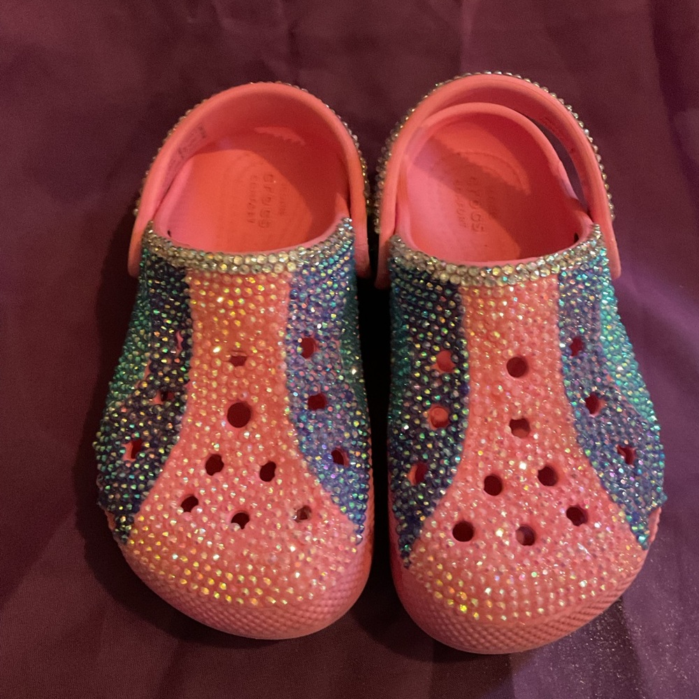 Rhinestones Crocs.